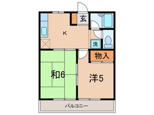 茶本ハイツの物件間取画像